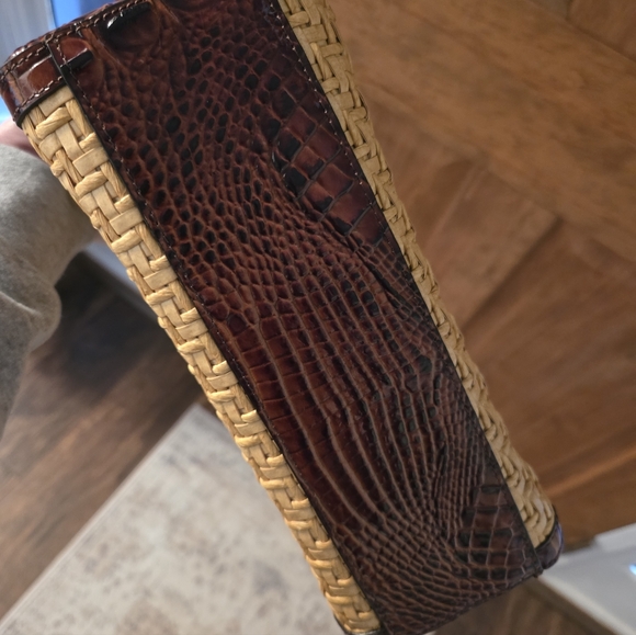 Brahmin Tan and Brown Woven Shoulder Bag - Picture 11 of 12